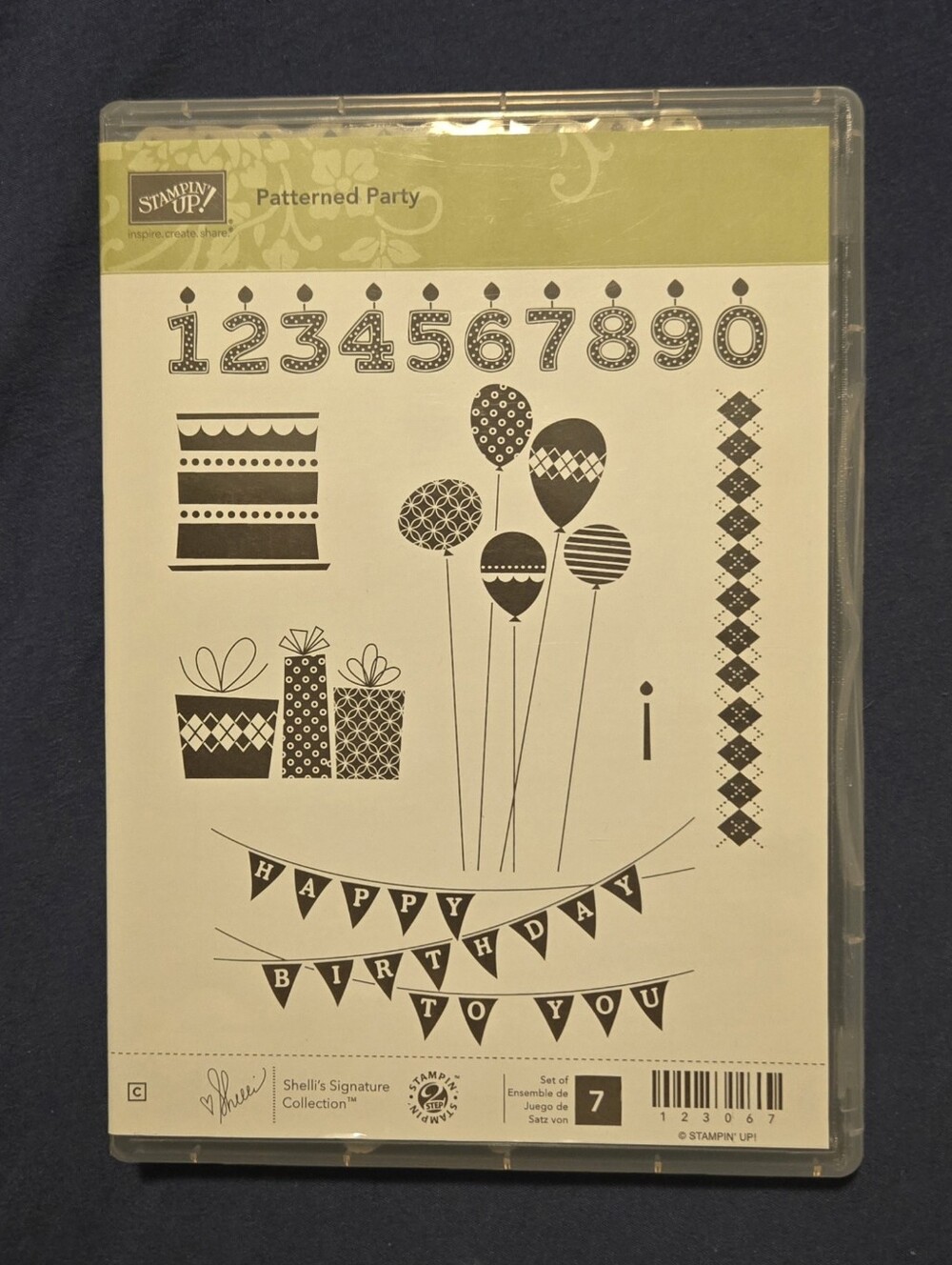 Stampin' Up! Patterned Party Stamp Set - Happy Birthday